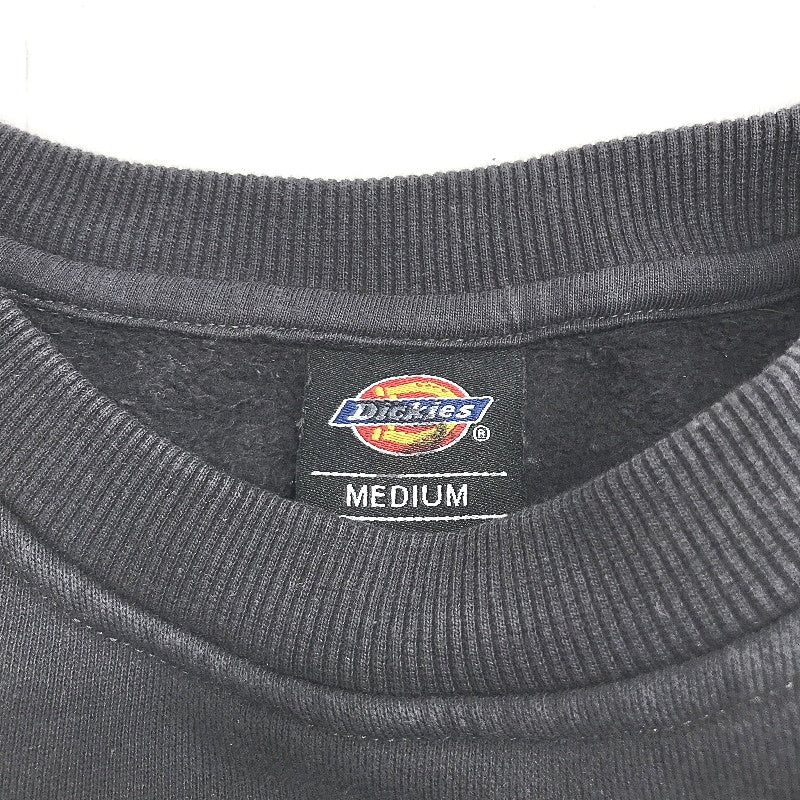 Dickies Classic Label 100% Cotton Black Fade Crew Neck Jumper Mens Size M NEW