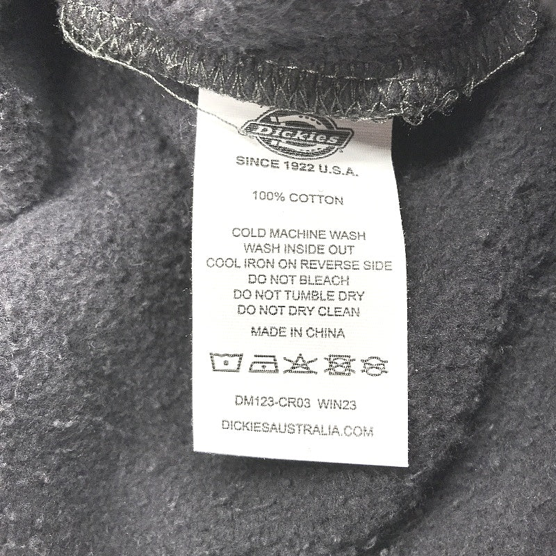 Dickies Classic Label 100% Cotton Black Fade Crew Neck Jumper Mens Size M NEW