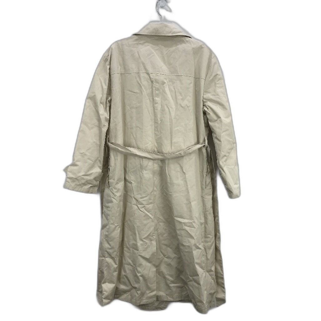 Subtitled Stone Beige Cotton Belted Longline Trench Coat Unisex Size M NEW