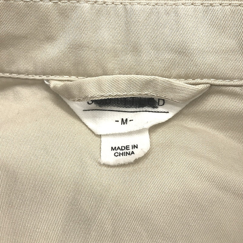 Subtitled Stone Beige Cotton Belted Longline Trench Coat Unisex Size M NEW