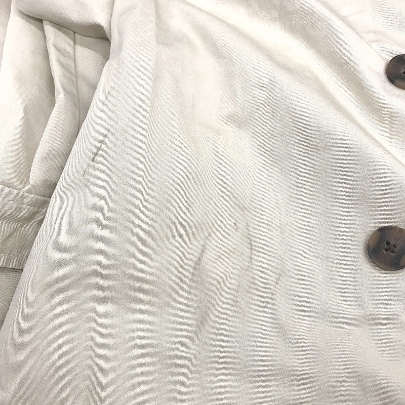 Subtitled Stone Beige Cotton Belted Longline Trench Coat Unisex Size M NEW