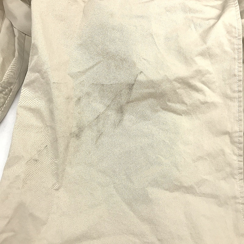 Subtitled Stone Beige Cotton Belted Longline Trench Coat Unisex Size M NEW