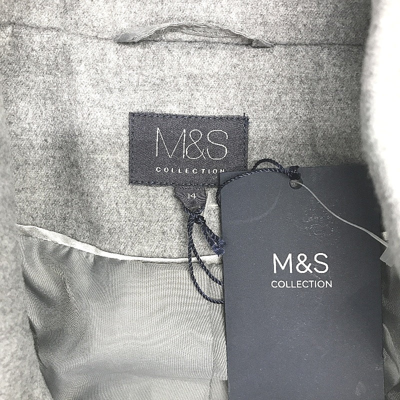 M & S Collection Silver Grey Soft Touch Machine Wash Jacket Ladies Size 14 NEW