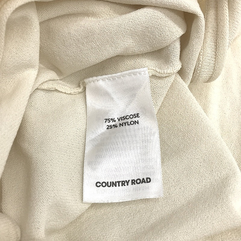 Country Road Porcelain Cream Knit Ballet Wrap Cardigan Ladies Size XXS NEW