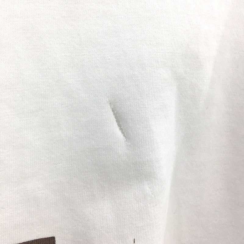 Subtitled White 100% Cotton Let Go Oversized Classic Tee Mens Size M/L NEW