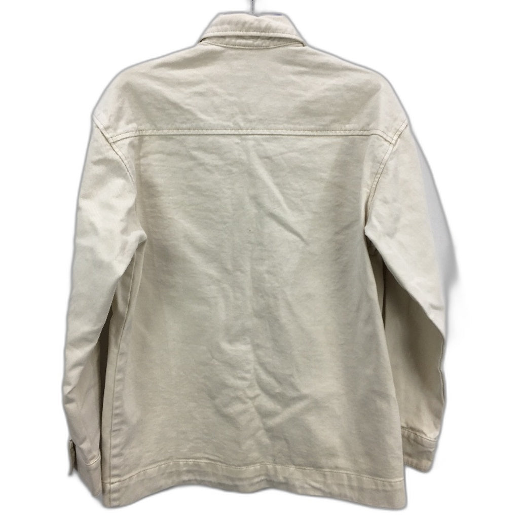 Subtitled Sand Cream Denim Myles Shacket Shirt Jacket Mens Size XS NEW