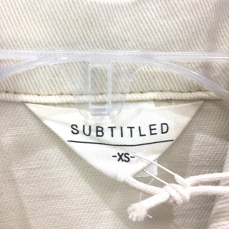 Subtitled Sand Cream Denim Myles Shacket Shirt Jacket Mens Size XS NEW