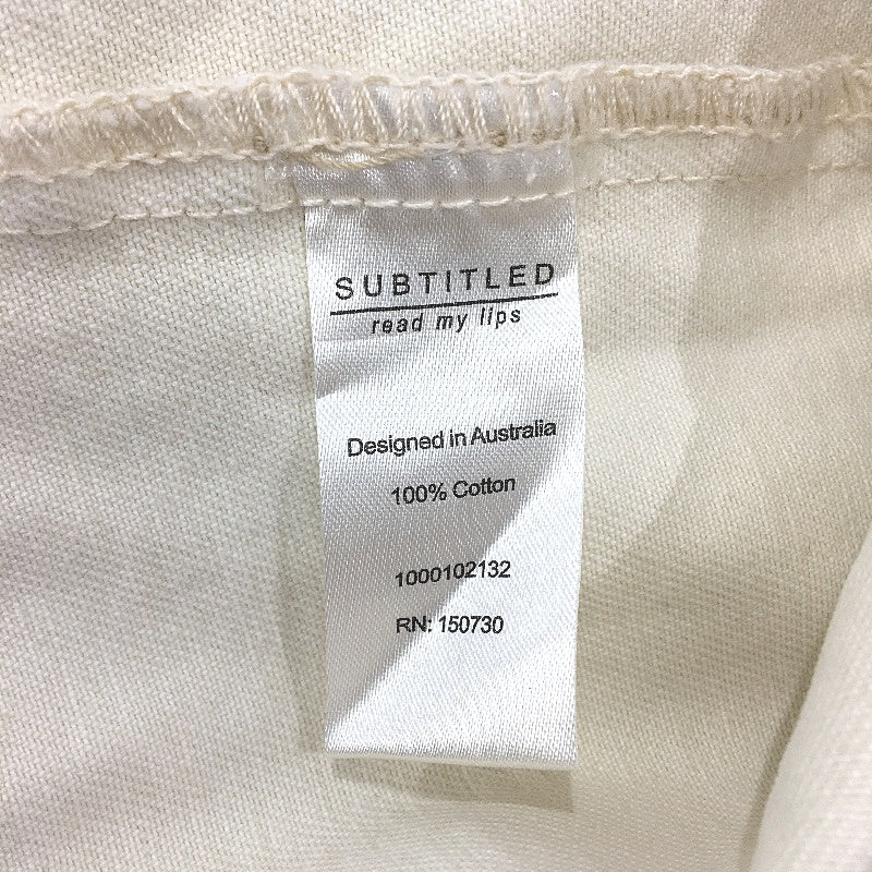 Subtitled Sand Cream Denim Myles Shacket Shirt Jacket Mens Size XS NEW