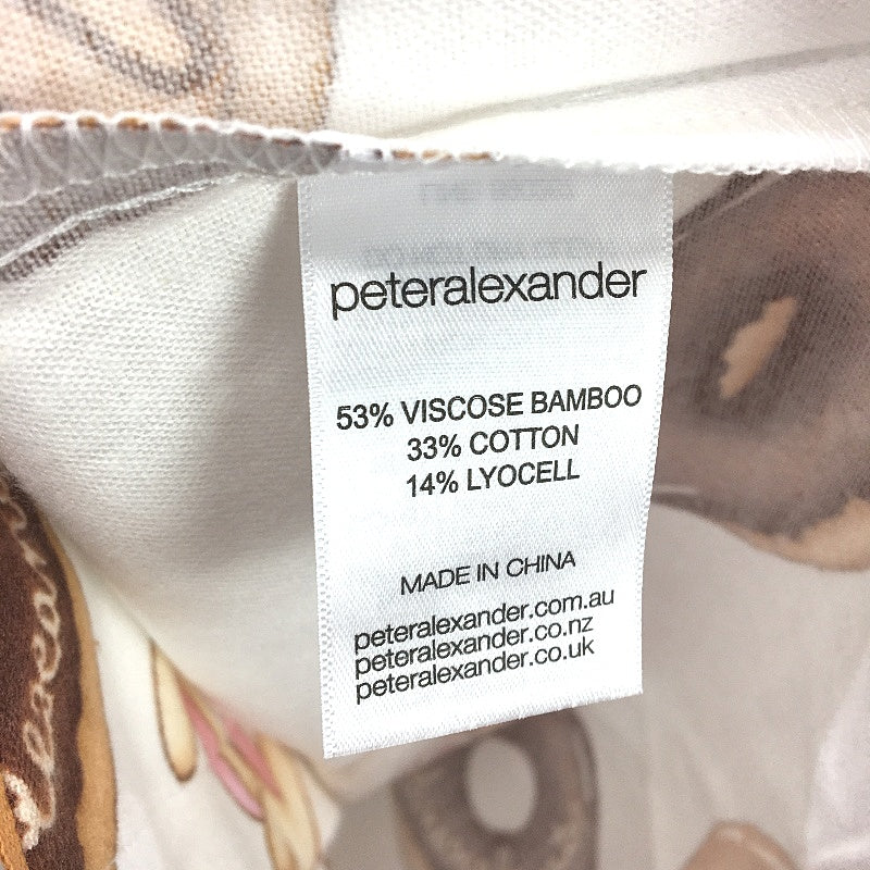 Peter Alexander Krispy Kreme Brown Bunnies Short Cotton PJ Set Mens Size XS NEW