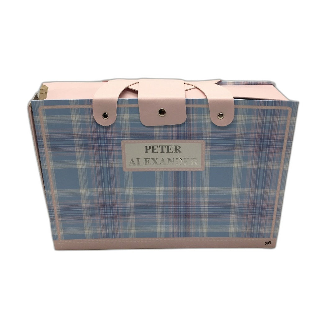 Peter Alexander Checkered Blue Flannelette Longsleeve PJ Set Ladies Size XS NEW