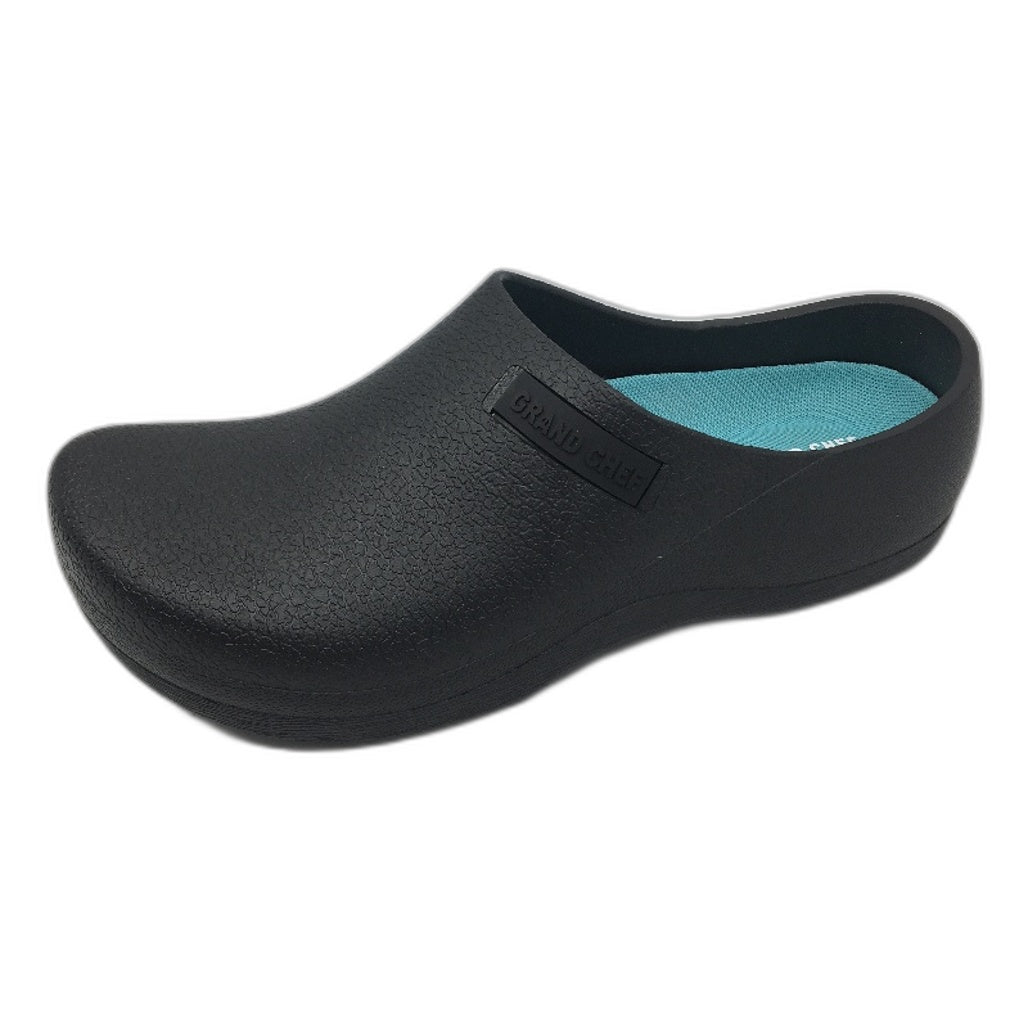 Grand Chef 'Laurent' Slip Resistant Black Clogs Work Shoes Unisex Size EU 46 NEW
