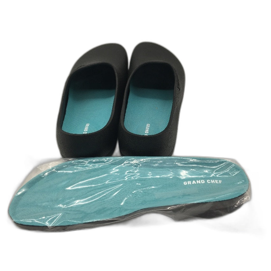 Grand Chef 'Laurent' Slip Resistant Black Clogs Work Shoes Unisex Size EU 46 NEW