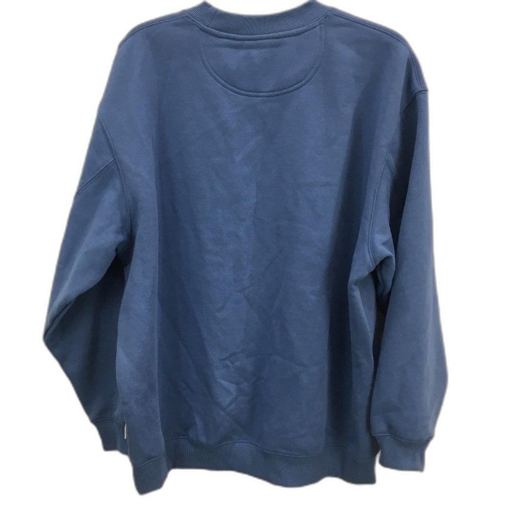 Subtitled Originals Blue Cotton Blend Soft Classic Crew Neck Jumper Size M NEW