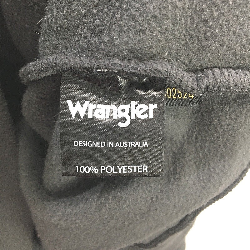 Wrangler Slate Grey Polar Fleece Soft Quarter Button Up Sweater Jumper Size XL