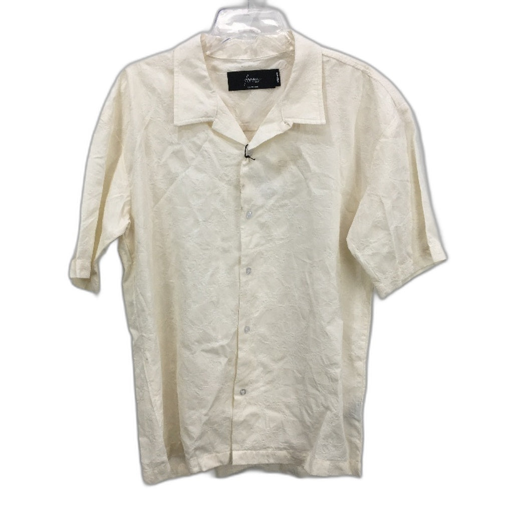 Former C.Anderson Tension Cotton Tencil Blend Short Sleeve Shirt Mens Size M NEW