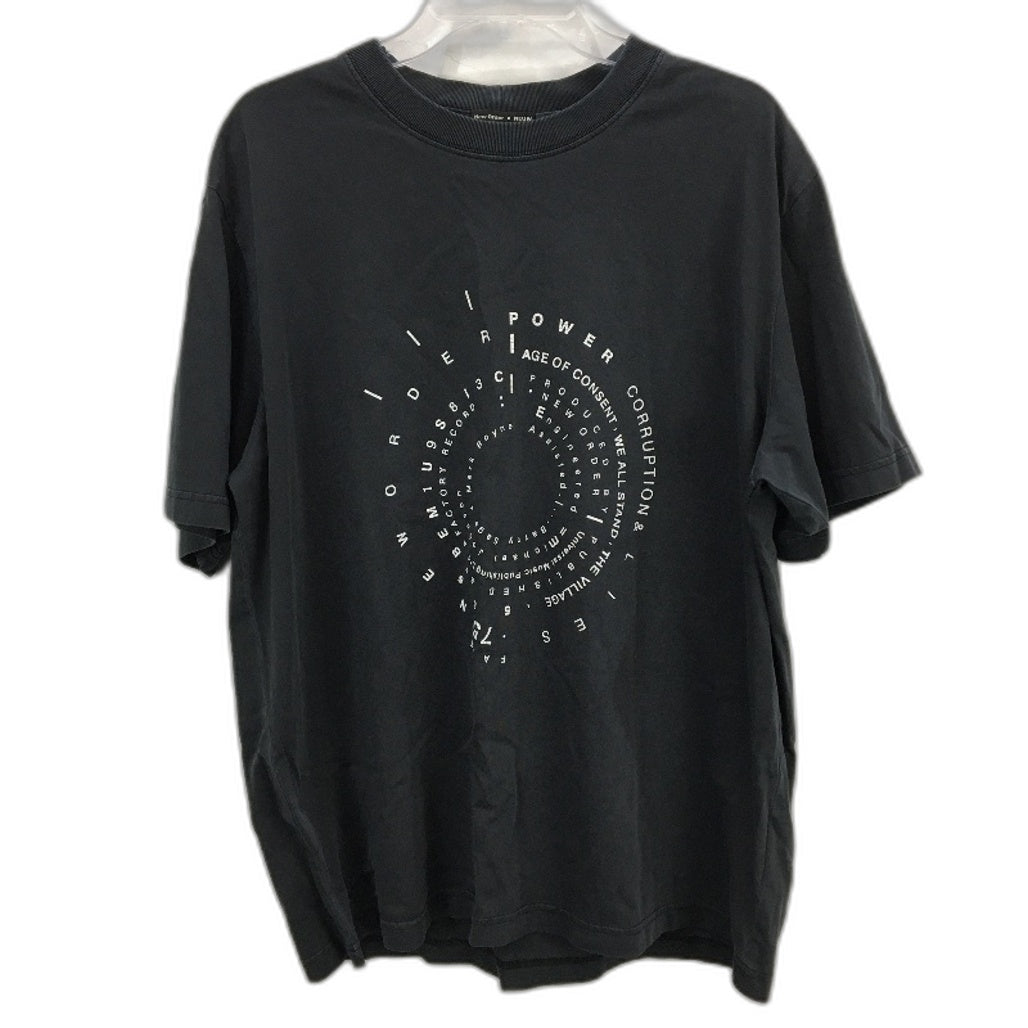 NEUW New Order Samo Vinyl Organic Cotton Faded Black T-Shirt Mens Size M NEW