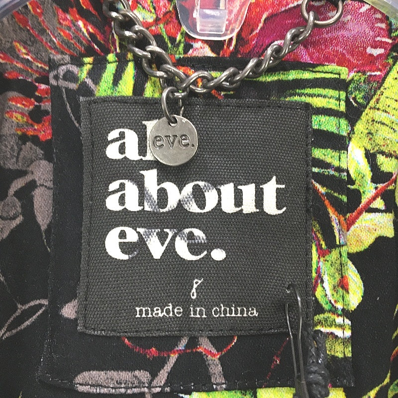 Alice In The Eve Black Tropical Floral Print Blazer Jacket Ladies Size 8 NEW