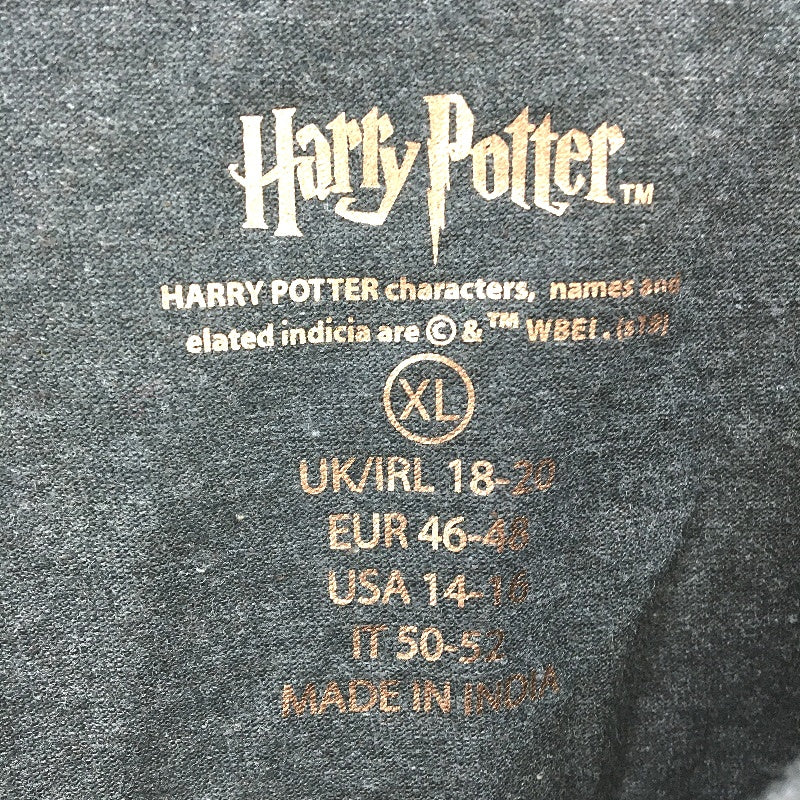Wizarding World Slate Grey Soft LSleeve Harry Potter Sleep Top Ladies SZ XL NEW