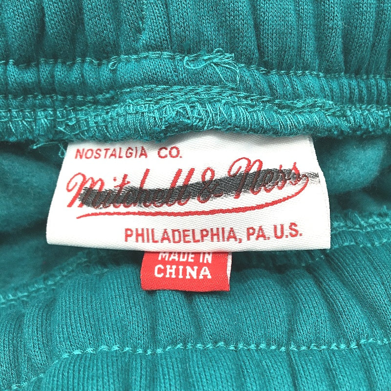 Mitchell & Ness Miami Dolphins Teal Fleece Track Pants Mens Size S NEW