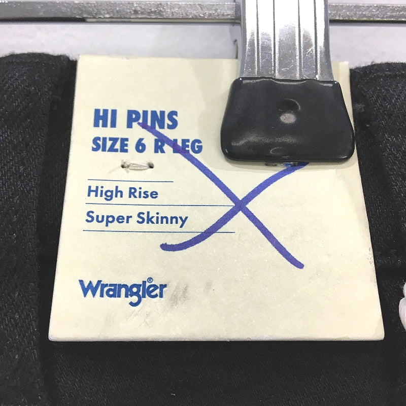 Wrangler Black Super Sonic High Rise Skinny Fit Denim Jeans Ladies Size 6 NEW