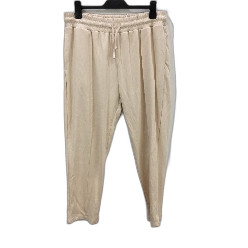 Principles Petite Cream Soft Touch Pocketed Jogger Pants Ladies Size 16 NEW