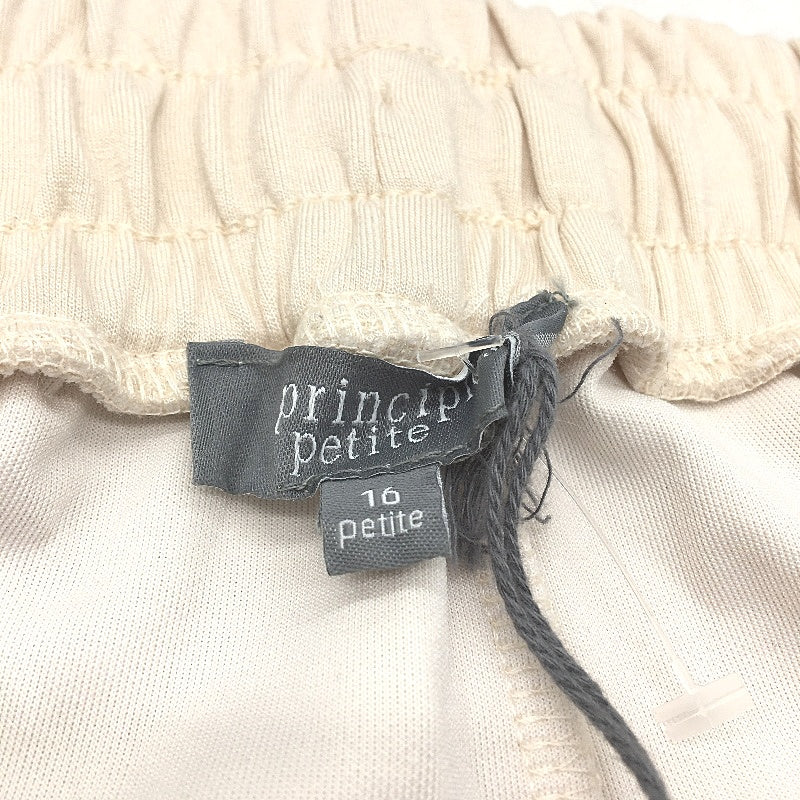 Principles Petite Cream Soft Touch Pocketed Jogger Pants Ladies Size 16 NEW