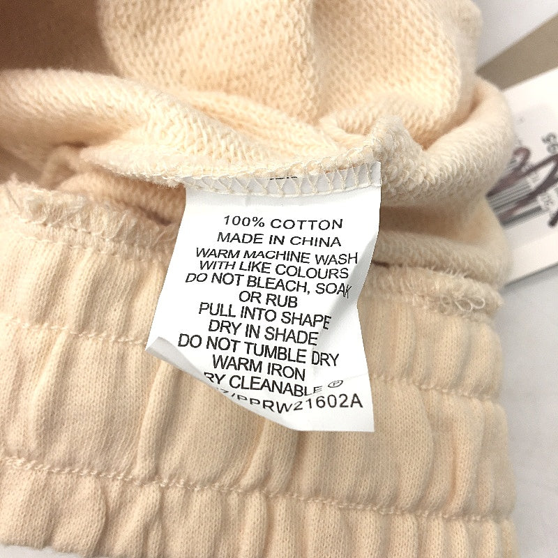 Piper Oatmeal Cream 100% Cotton Drawstring Elastic Track Pants Ladies Size L NEW