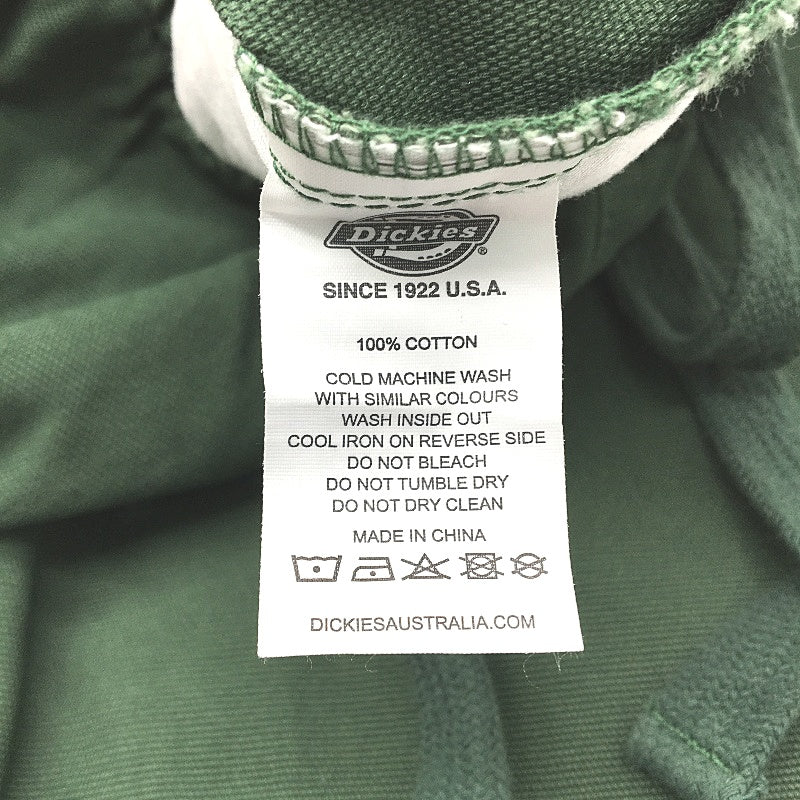 Dickies Army Green Fade Wash Elastic Waist 100% Cotton Pants Mens Size 30 NEW