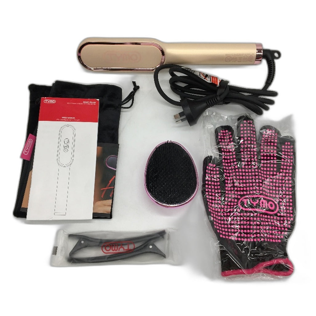 Tymo Ring Plus 9 Temp 3D Teeth Ionic Hair Straightening Comb and Hair Iron NEW