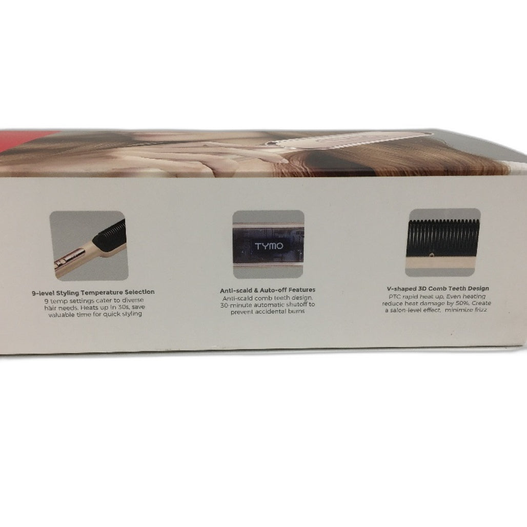 Tymo Ring Plus 9 Temp 3D Teeth Ionic Hair Straightening Comb and Hair Iron NEW