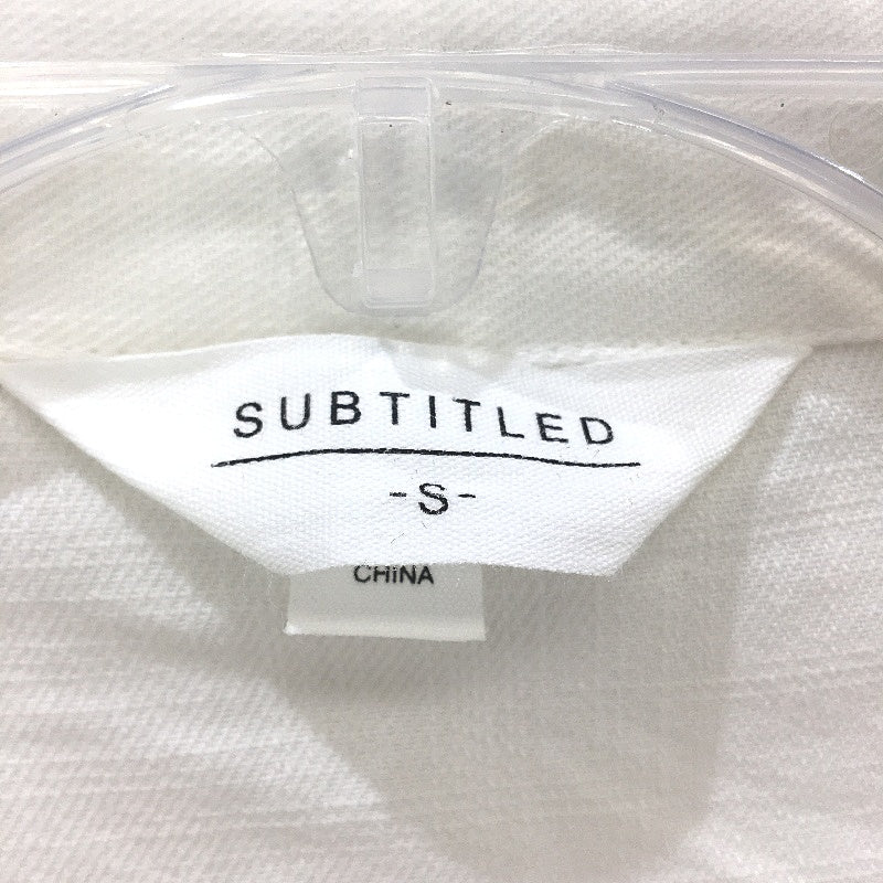 Subtitled 100% Cotton Button Up Short Sleeve Romper Playsuit Ladies Size S NEW