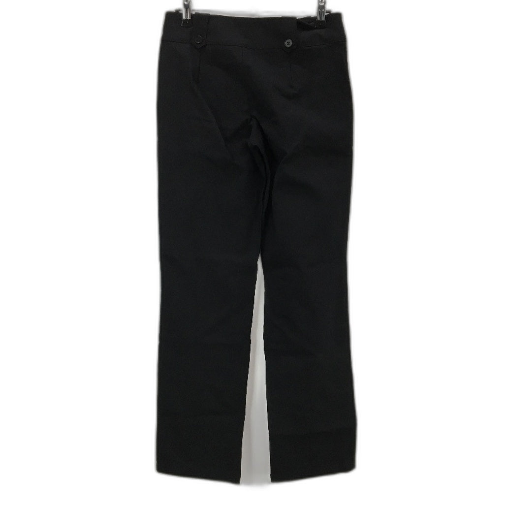 Neon Hart Black Double Button Waist Mid Rise Straight Pants Ladies Size XS NEW