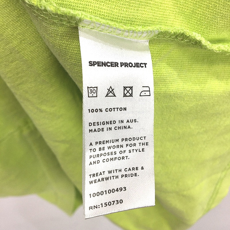 Spencer Project Lime Green 100% Cotton Classic Style T-Shirt Mens Size XL NEW