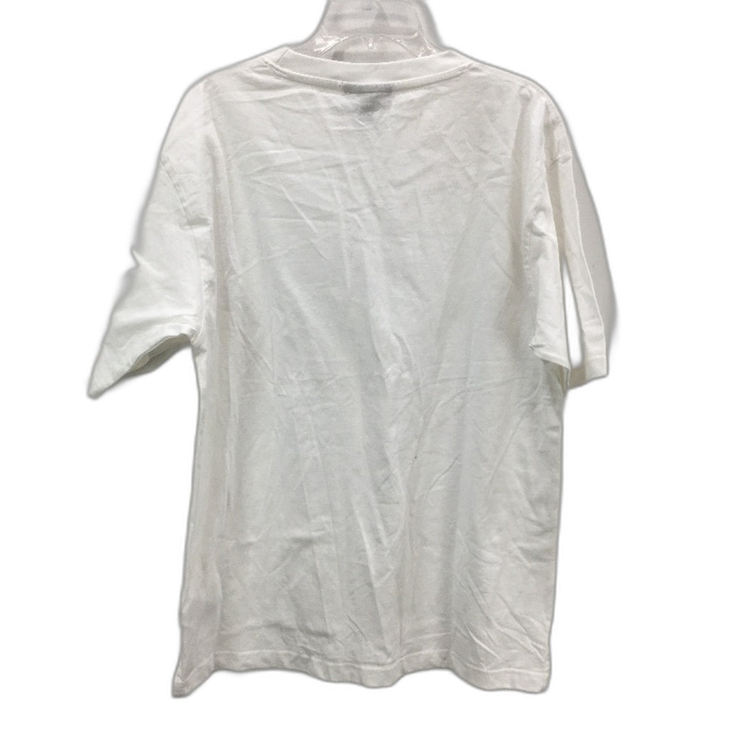 Nautica White 100% Cotton Embroidered Logo Classic Style T-Shirt Mens Size M NEW