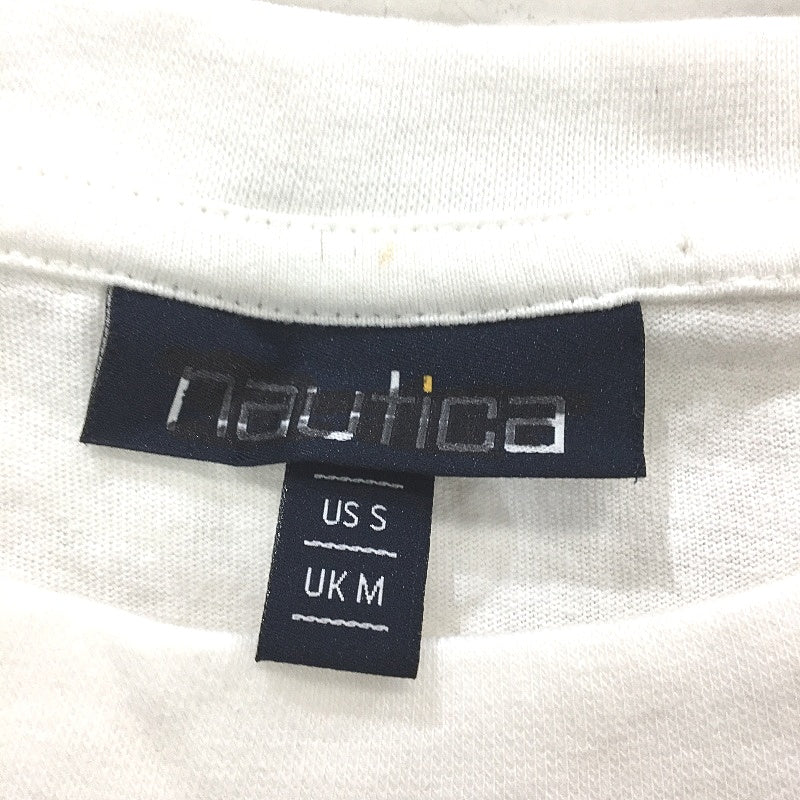 Nautica White 100% Cotton Embroidered Logo Classic Style T-Shirt Mens Size M NEW