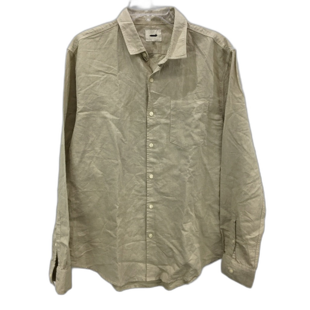 Arvust Linen Cotton Blend Grover Long Sleeve Button Casual Shirt Mens Size XL NEW
