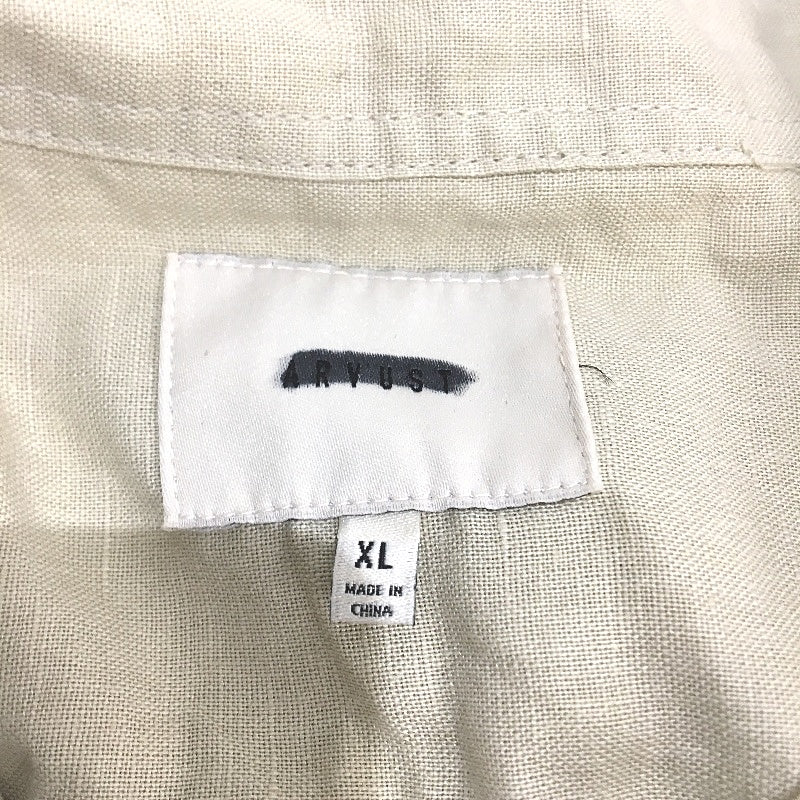 Arvust Linen Cotton Blend Grover Long Sleeve Button Casual Shirt Mens Size XL NEW