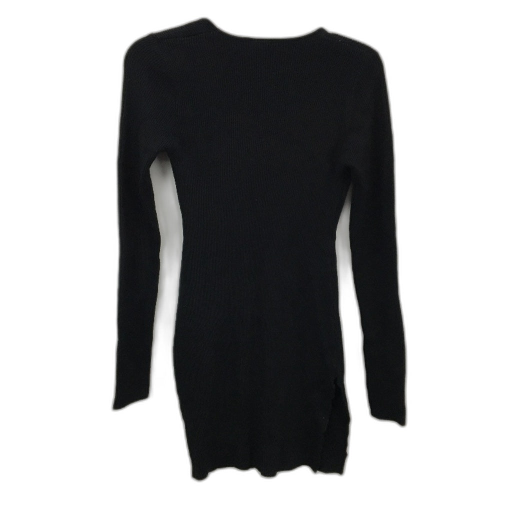 Alice In The Eve Black Indy Asymetrical Cut Bodycon Mini Dress Ladies Size S NEW