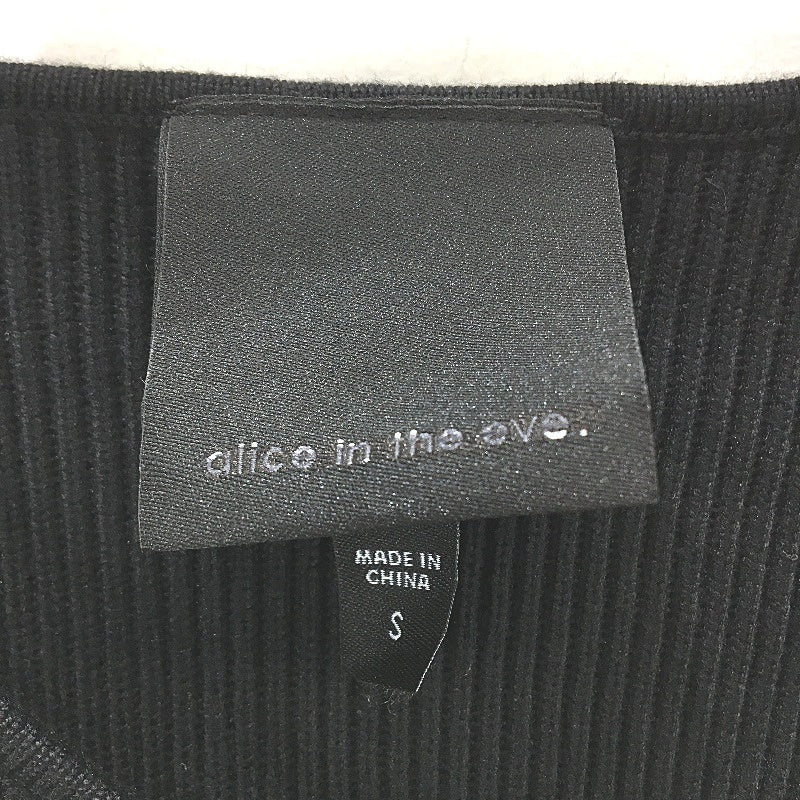 Alice In The Eve Black Indy Asymetrical Cut Bodycon Mini Dress Ladies Size S NEW