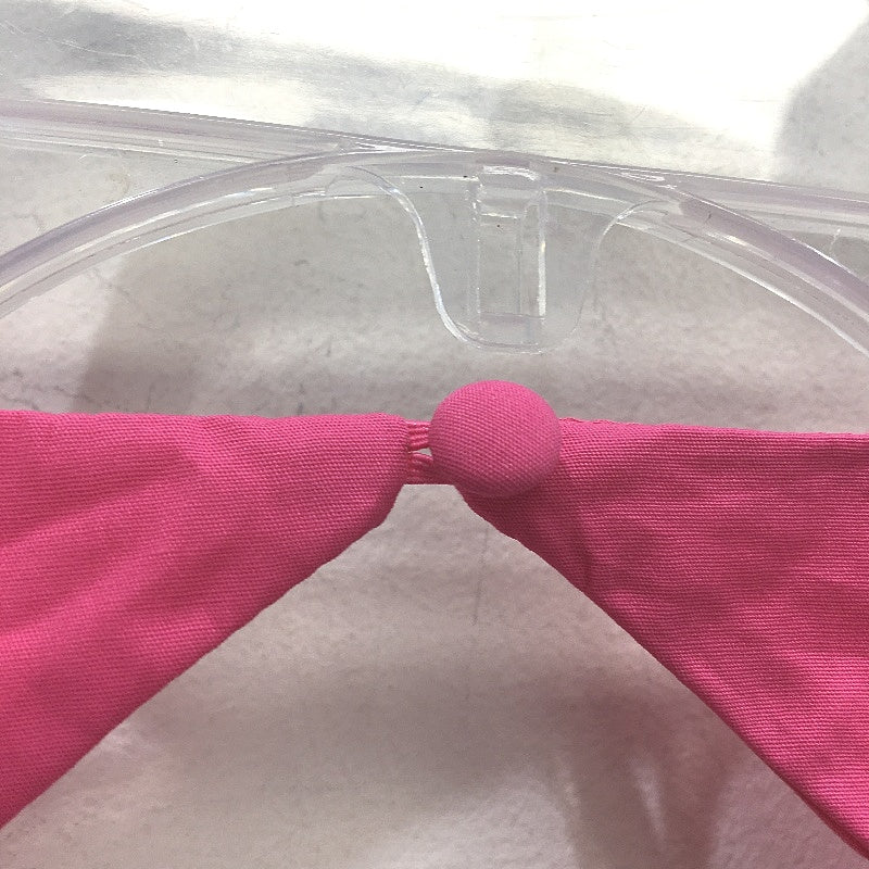 Subtitled Pink Cotton Piper Puff Sleeve Backless Mini Dress Ladies Size XL NEW