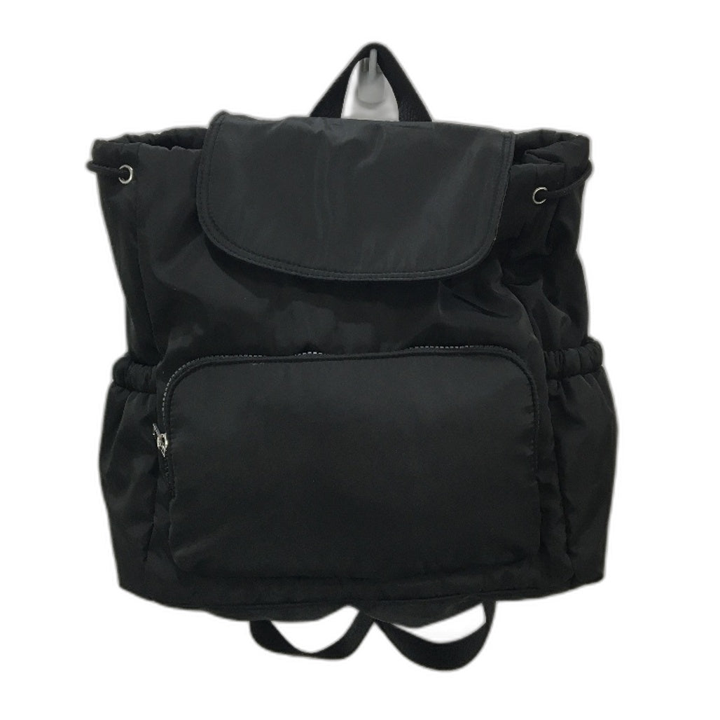 Target Large Black Puffer Style Drawstring Nappy Everday Backpack NEW