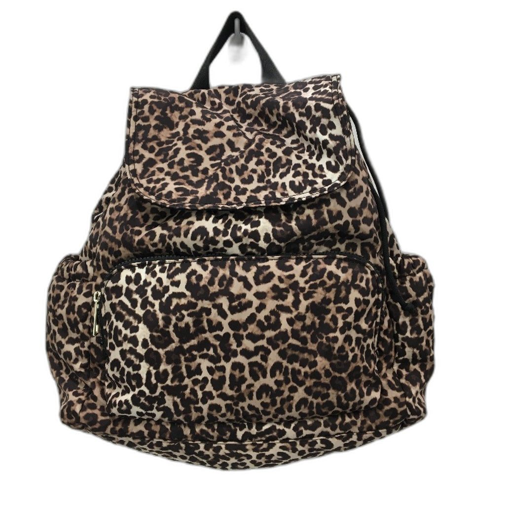 Target Large Lepard Print Puffer Style Drawstring Nappy Everday Backpack NEW