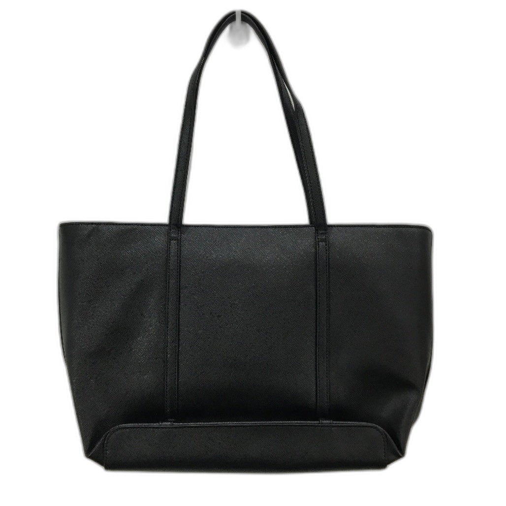 Target Black Leather Look Large Work Style Fully Lined Tote Hand Bag NEW