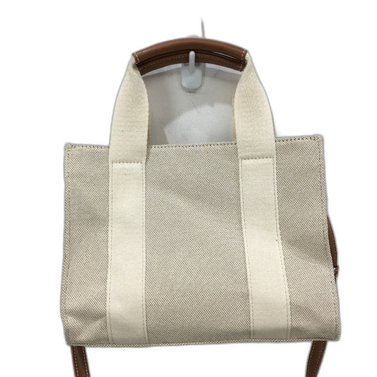 Target Sample Neutral & Brown Faux Leather Mini Tote With Shoulder Strap NEW