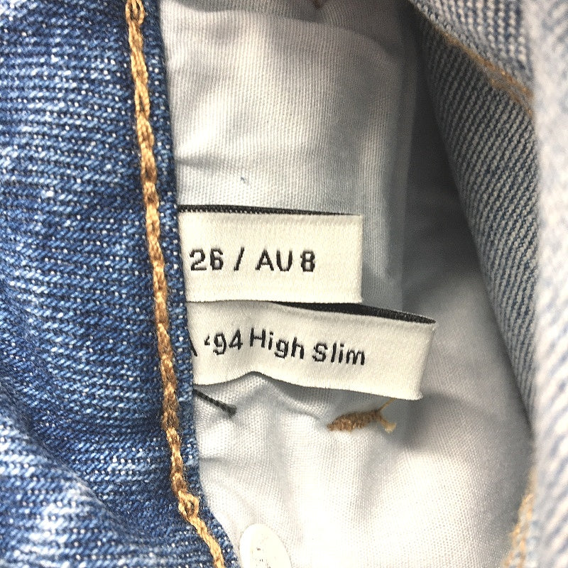 Abrand A 94 Slim Classic Blue Cotton Denim Jeans Ladies Size 26 / AU 8 NEW