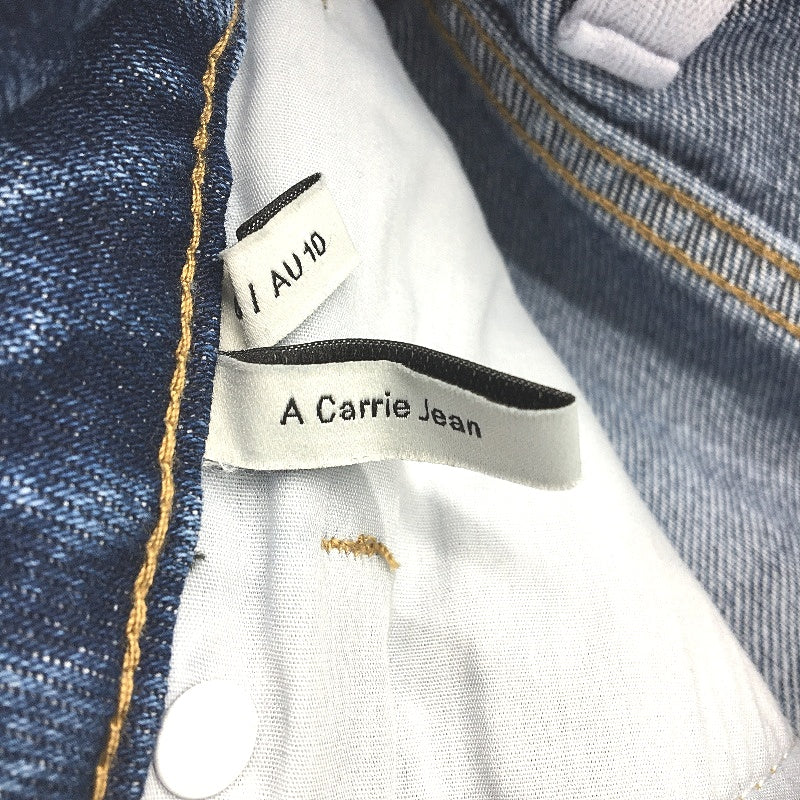 Abrand A Carrie Daria Blue High Rise Denim Jeans Ladies Size 28 / AU 10 NEW