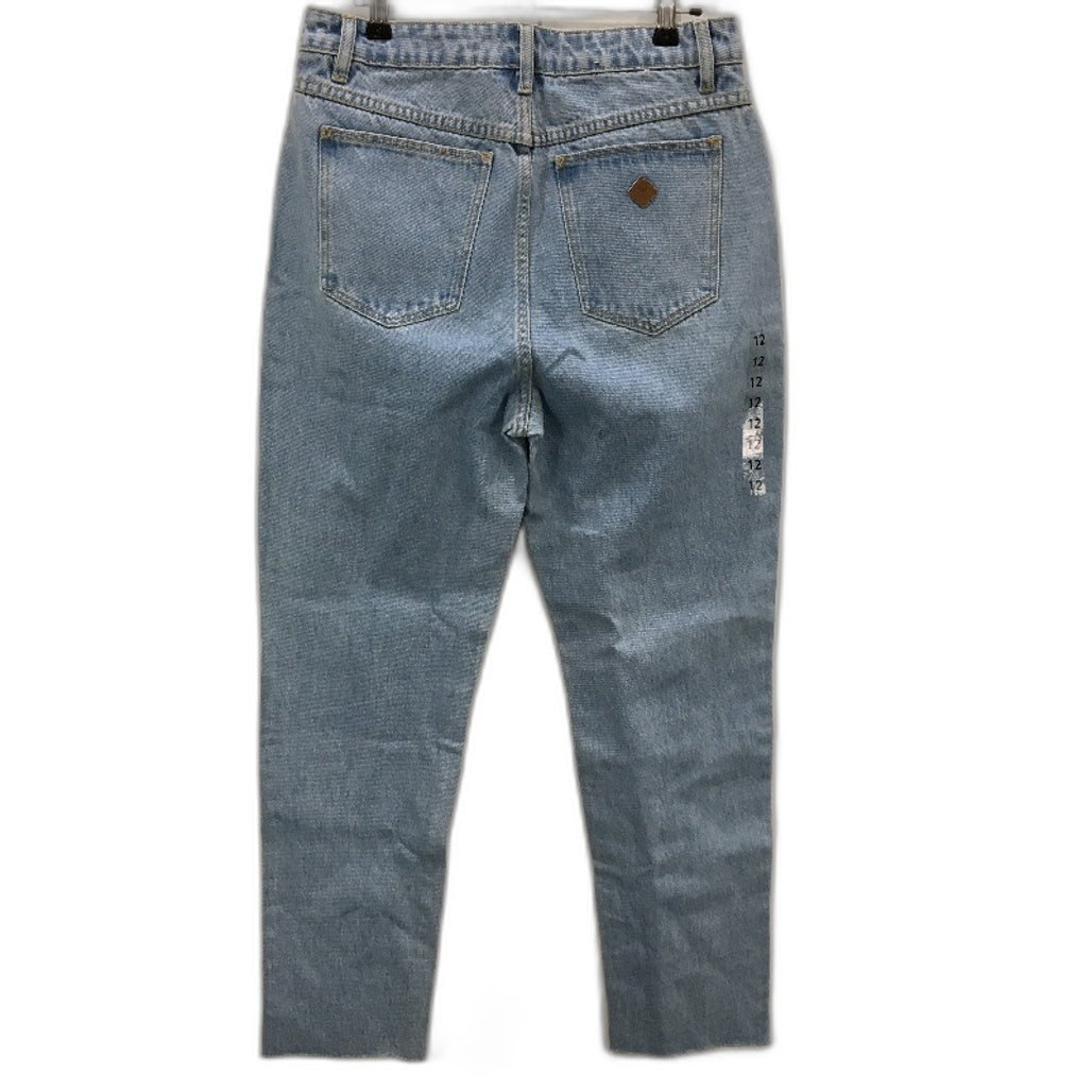Abrand A 94 High Slim Light Blue Raw Cut Denim Jeans Ladies Size 30 / AU 12 NEW