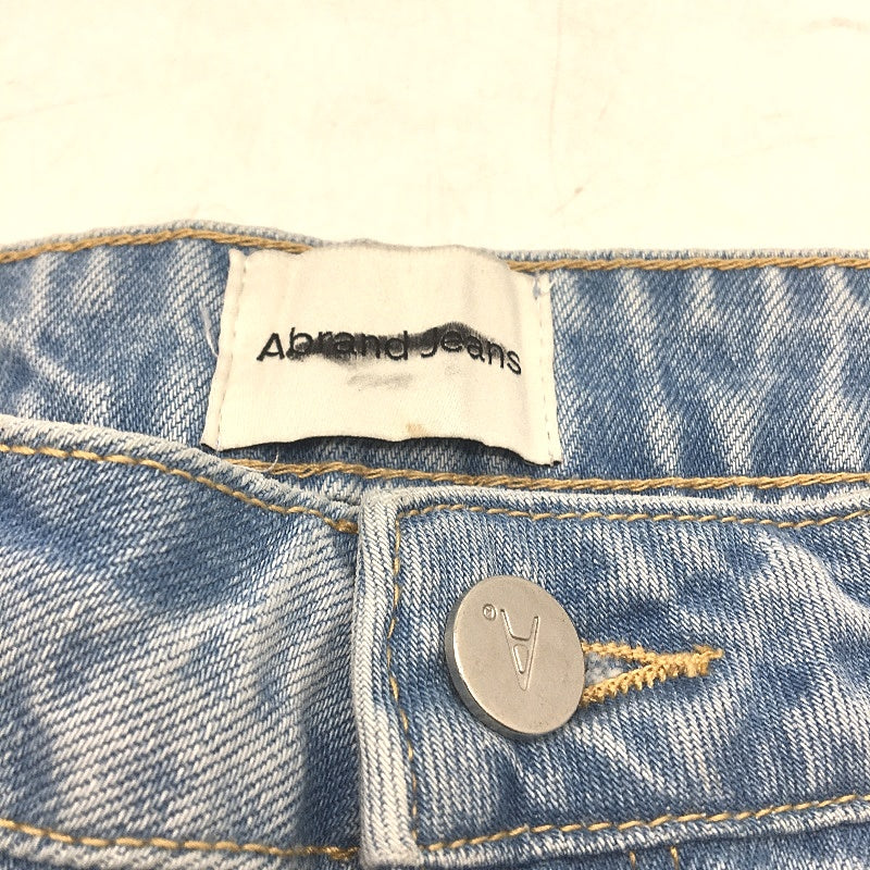 Abrand A 94 High Slim Light Blue Raw Cut Denim Jeans Ladies Size 30 / AU 12 NEW