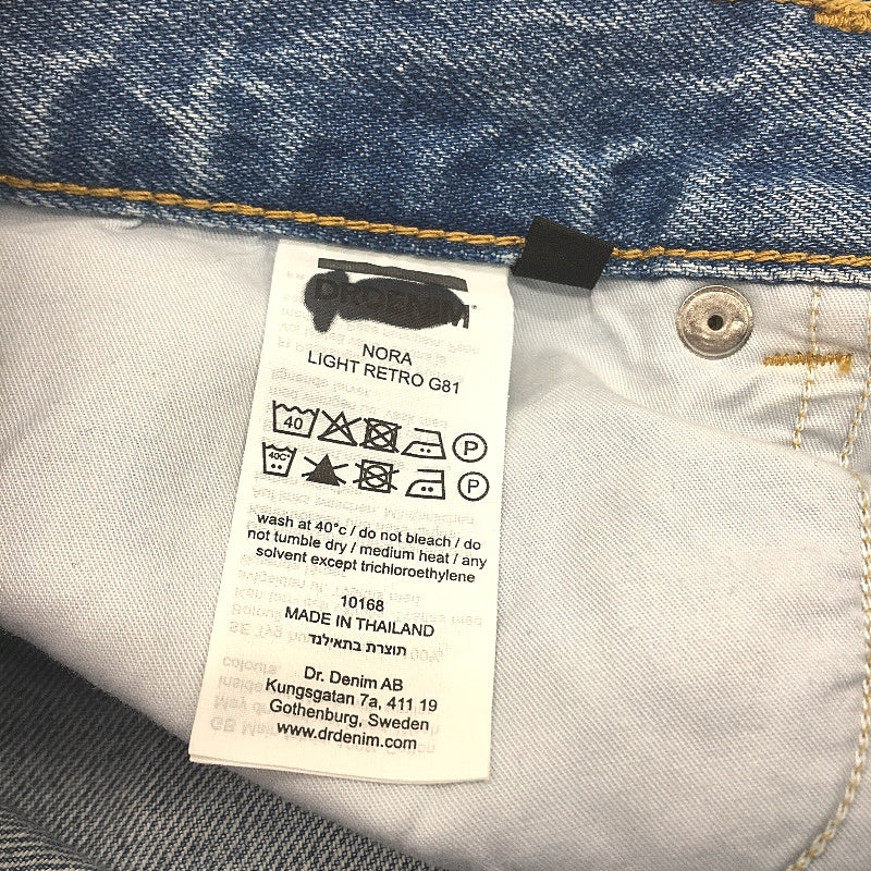 DR DENIM Nora Tapered Light Retro Blue Denim Mom Jeans Ladies Size 29 30 NEW