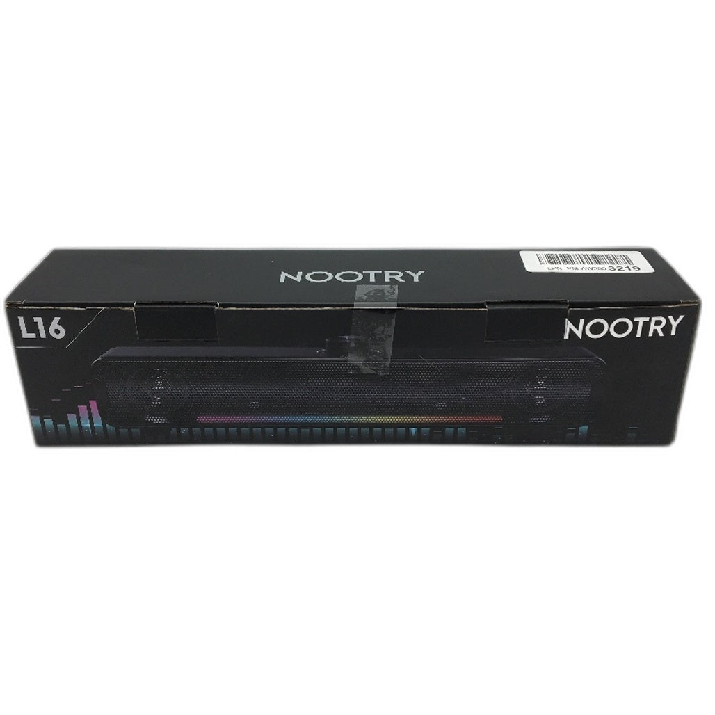 NOOTRY L16 16W Dual HiFi Stereo Dynamic RGB Desktop PC Speaker NEW